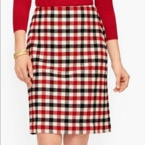 NWT Talbots checkered skirt
